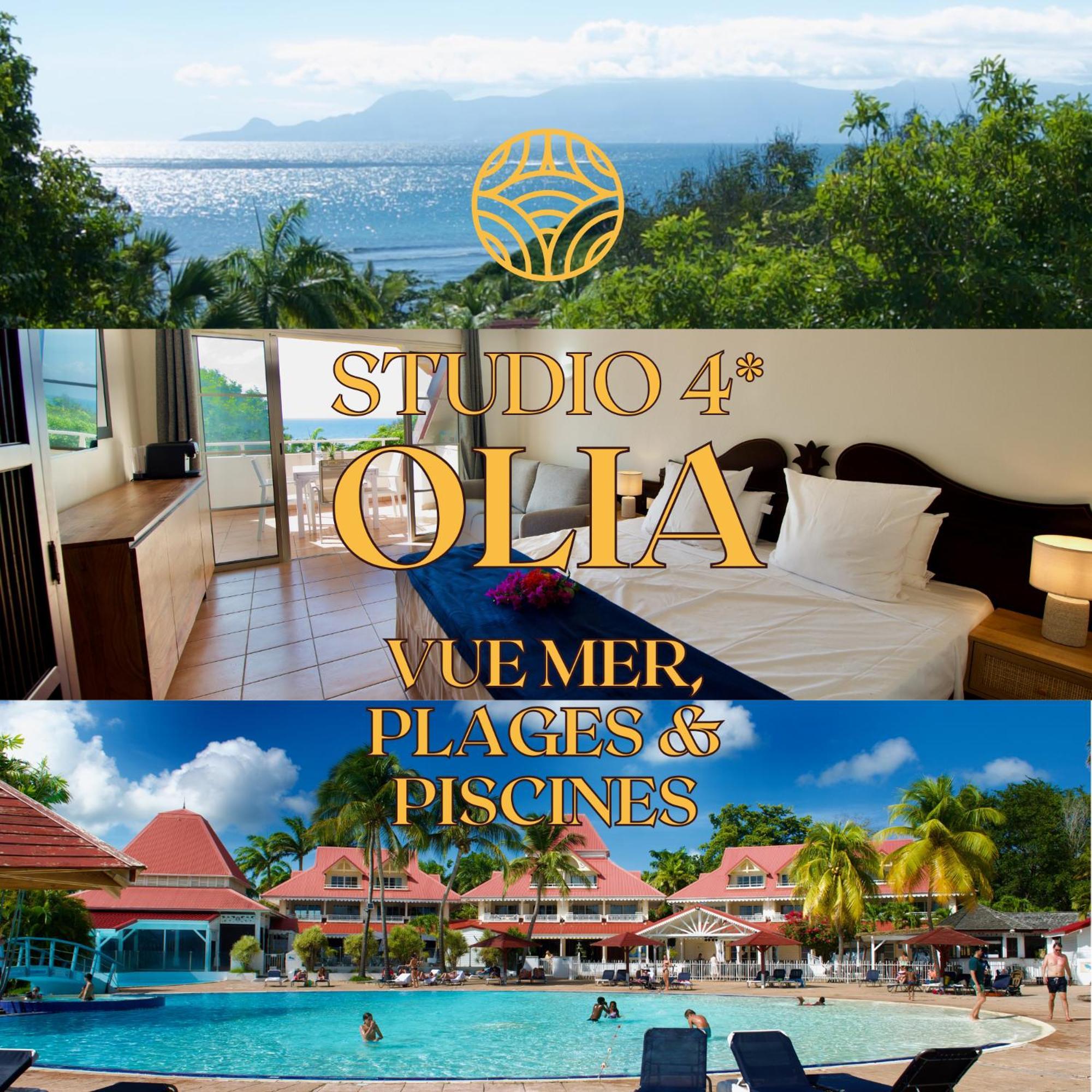 Studio Olia A P&V - Plages, Piscines Et Vue Mer! Sainte-Anne  Exteriör bild